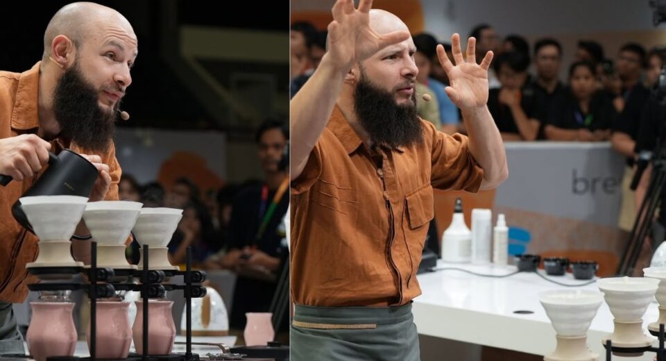 Carlos Escobar (Colombia), el tercer mejor barista de filtrados del mundo.
